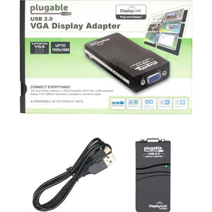 PLUGABLE USB-VGA-165 USB 2.0 TO VGA ADAPTER