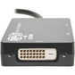 6IN MINI DPORT TO VGA DVI HDMI ADAPTER CONVERTER 4KX2K DP 1.2