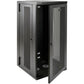 26U WALL MOUNT RACK ENCLOSURE SERVER CABINET HINGED BACK DEEP