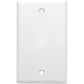 10PK KEYSTONE JACK INSERT SNAP-IN BLANK WHITE A/V NETWORKING