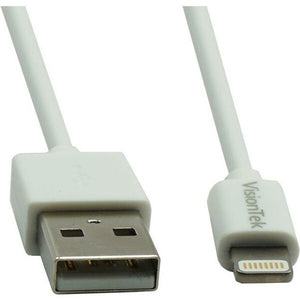 2M LIGHTNING TO USB WHITE MFI CABLE