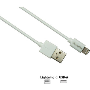 1M LIGHTNING TO USB WHITE MFI CABLE