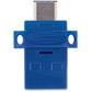 16GB STORENGO DUAL USB FLASH DRIVE FOR UCB-C DEVICES BLUE