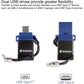 16GB STORENGO DUAL USB FLASH DRIVE FOR UCB-C DEVICES BLUE