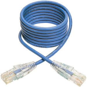 5FT CAT6 PATCH CABLE SLIM BLUE GIGABIT MOLDED SNAGLESS UTP PVC M/M