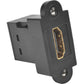 HDMI COUPLER F/F BLACK KEYSTONE PANEL MOUNT ALL-IN-ONE