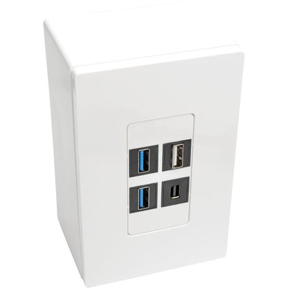 JUNCTION BOX WALLPLATE WHITE SURFACE-MOUNT SINGLE-GANG