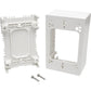 JUNCTION BOX WALLPLATE WHITE SURFACE-MOUNT SINGLE-GANG