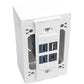 JUNCTION BOX WALLPLATE WHITE SURFACE-MOUNT SINGLE-GANG