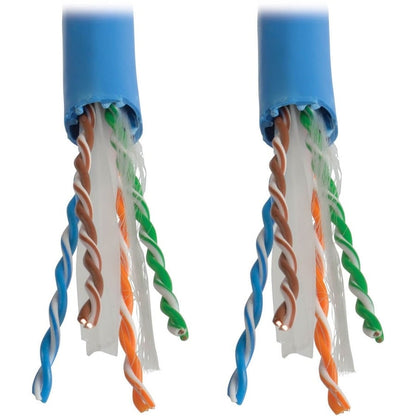 1000FT CAT6A BULK CABLE BLUE CAT6 10G SOLID CORE CMR PVC 23 AWG