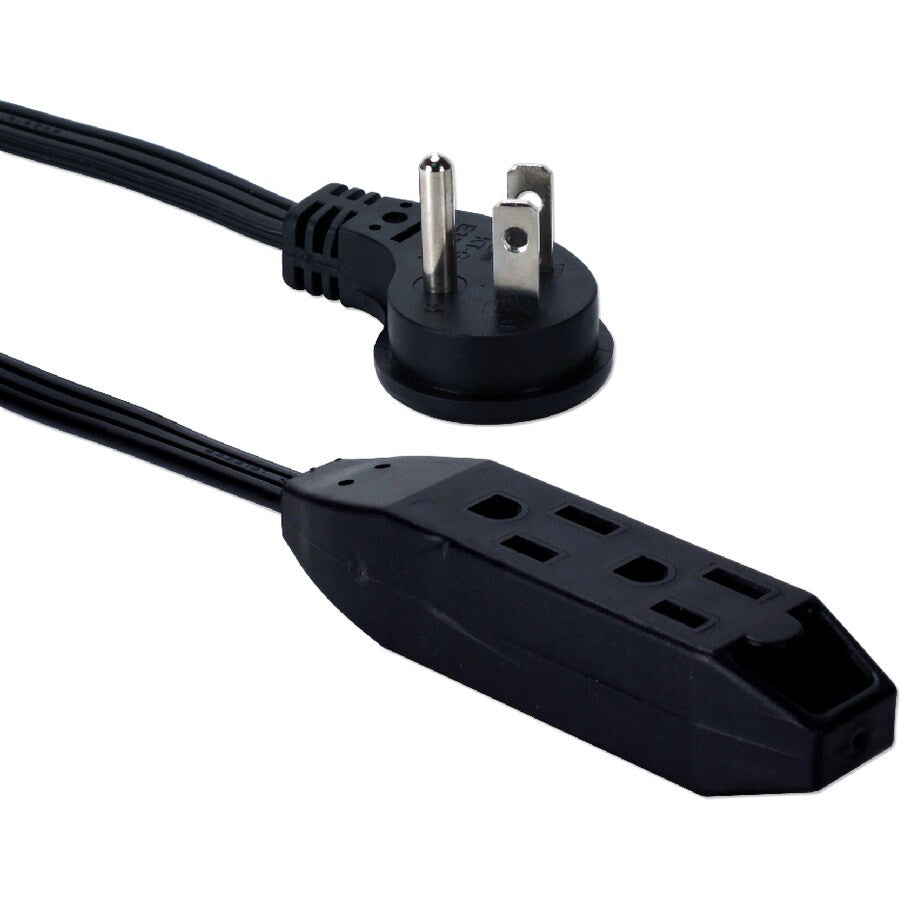 3OUT 3PRONG 15FT FLAT RIGHT ANGLE POWER EXTENSION CORD