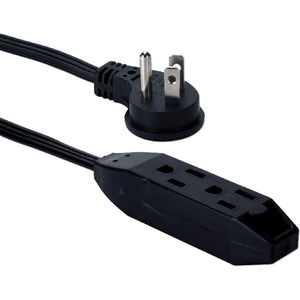 3OUT 3PRONG 15FT FLAT RIGHT ANGLE POWER EXTENSION CORD