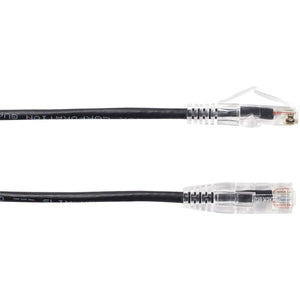 10FT BLACK CAT6 SLIM 28AWG PATC H CABLE 250MHZ UTP CM SNAGLESS