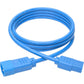 6FT PWR EXTENSION CORD 18AWG 10A C14 TO C13 BLUE COMPUTER CABLE