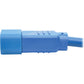 6FT PWR EXTENSION CORD 18AWG 10A C14 TO C13 BLUE COMPUTER CABLE