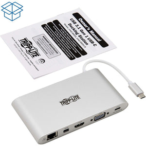 USB-C DOCKING STATION USB-A DVI HDMI VGA DP MDP GBE W/ USB CHARGING