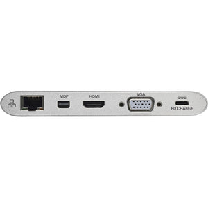 USB-C DOCKING STATION USB-A DVI HDMI VGA DP MDP GBE W/ USB CHARGING