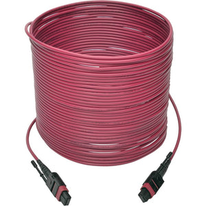 10M MTP/MPO PATCH CABLE 40GBE MMF 12 FIBER OM4 50/125 CMP MAGENTA