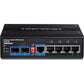 6PORT HARDENED INDUSTRIAL GIGABIT ULTRA POE DIN-RAIL SWITCH