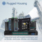 6PORT HARDENED INDUSTRIAL GIGABIT ULTRA POE DIN-RAIL SWITCH