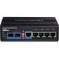 6PORT HARDENED INDUSTRIAL GIGABIT ULTRA POE DIN-RAIL SWITCH