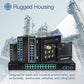 6PORT HARDENED INDUSTRIAL GIGABIT ULTRA POE DIN-RAIL SWITCH