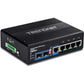 6PORT HARDENED INDUSTRIAL GIGABIT ULTRA POE DIN-RAIL SWITCH