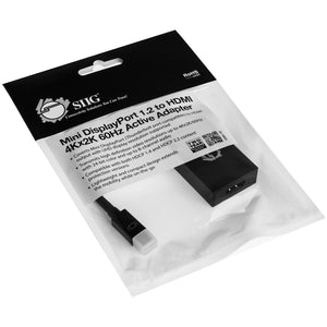 MINI DISPLAYPORT 1.2 TO HDMI 4KX2K 60HZ ACTIVE ADAPTER