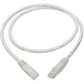 3FT CAT6 WHT GIGABIT MOLDED 24AWG RJ45 M/M PATCH CABLE 550MHZ