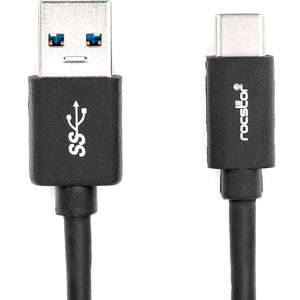 3FT/1M USB-C TO USB-A CABLE M/M USB 3.0 USB-C TO USB-A M/M BLACK