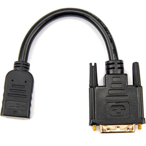 6FT HDMI TO DVI-D ADAPTER F/M HDMI TO DVI-D 24+1 F/M BLACK