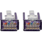 2FT CAT6 PURPLE UTP RJ45 M/M SNAGLESS MOLDED PATCH CABLED