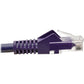 2FT CAT6 PURPLE UTP RJ45 M/M SNAGLESS MOLDED PATCH CABLED