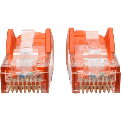 1FT CAT6 ORANGE UTP RJ45 M/M SNAGLESS MOLDED PATCH CABLED