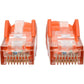 6FT CAT6 ORANGE UTP RJ45 M/M SNAGLESS MOLDED PATCH CABLED