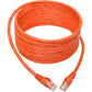 15FT CAT6 ORANGE UTP RJ45 M/M SNAGLESS MOLDED PATCH CABLED