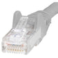 6IN GREY CAT6 ETHERNET CABLE SNAGLESS RJ45 UTP PATCH CABLE CORD