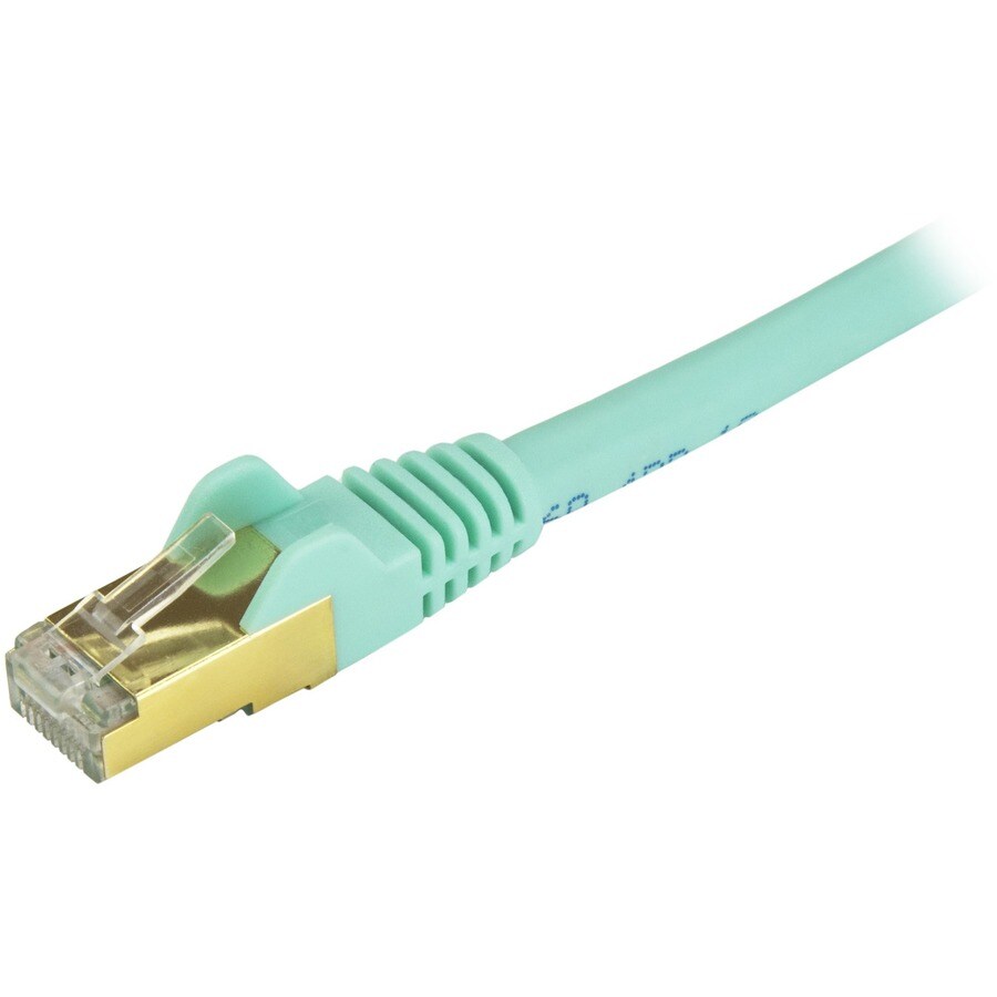 25FT AQUA CAT6A ETHERNET CABLE SNAGLESS RJ45 UTP PATCH CABLE CORD