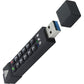 128GB 256-BIT AES XTS HW ENCRYPTED SECURE USB 3.0 MEM  KEY