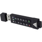 128GB 256-BIT AES XTS HW ENCRYPTED SECURE USB 3.0 MEM  KEY