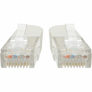 1FT CAT6 CAT5E PATCH CABLE RJ45 GIGABIT MOLDED M/M 550MHZ WHITE