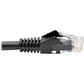 35FT CAT6 BLACK UTP GIGABIT SNAGLESS MOLDED M/M RJ45 PATCH CABL