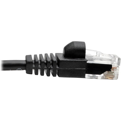 6FT CAT6A BLK GIGABIT PATCH CBL SNAGLESS MOLDED SLIM UTP M/M