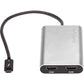 THUNDERBOLT 3 TO DUAL HDMI 2.0 ADAPTER CONVERTER DONGLE 4K