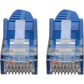 6IN CAT6 BLUE UTP GIGABIT SNAGLESS MOLDED M/M RJ45 PATCH CABL