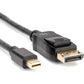 6FT MINI DISPLAYPORT TO DP M/M DISPLAYPORT TO DISPLAYPORT 1.2 4K