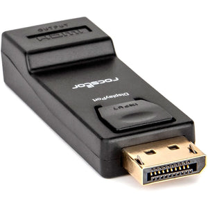 DISPLAYPORT TO HDMI ADAPTER M/F GOLD PLATED CONNECTORS BLACK