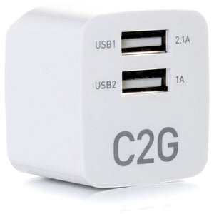 USB AC ADAPTER 2.1A DUAL PORT