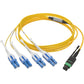 MTP/MPO TO 8XLC BREAKOUT CABLE SMF APC FIBER QSFP 40/100GB 1M