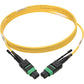 1M 12-FIBER SMF MTP/MPO 8.3/125 PLENUM YELLOW PATCH CABLE 1M